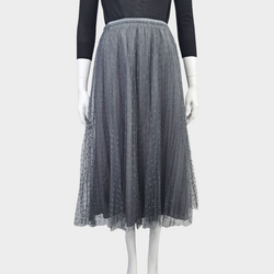 RED VALENTINO grey tulle skirt