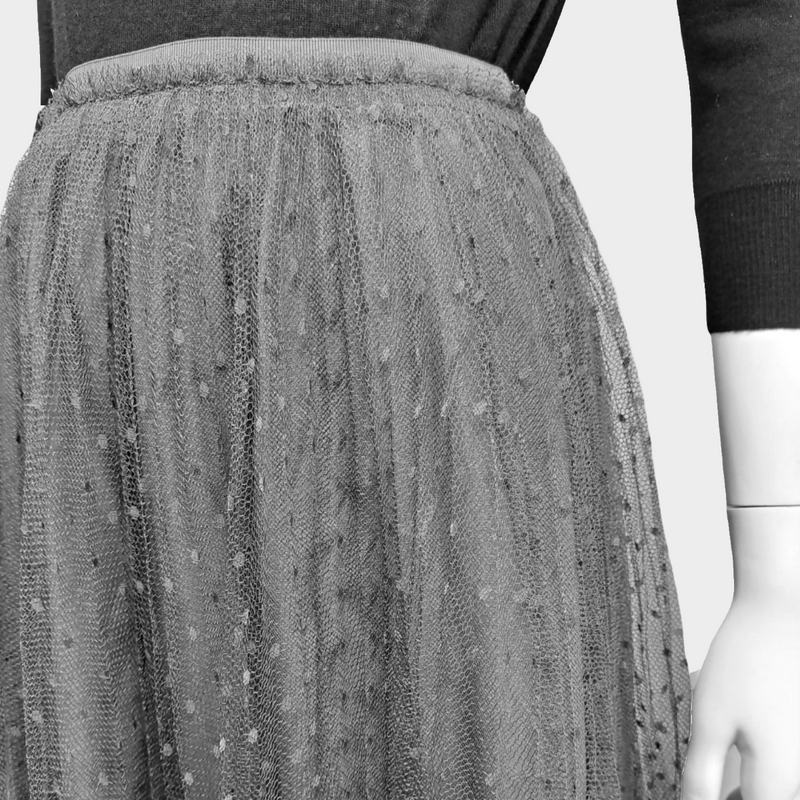RED VALENTINO grey tulle skirt