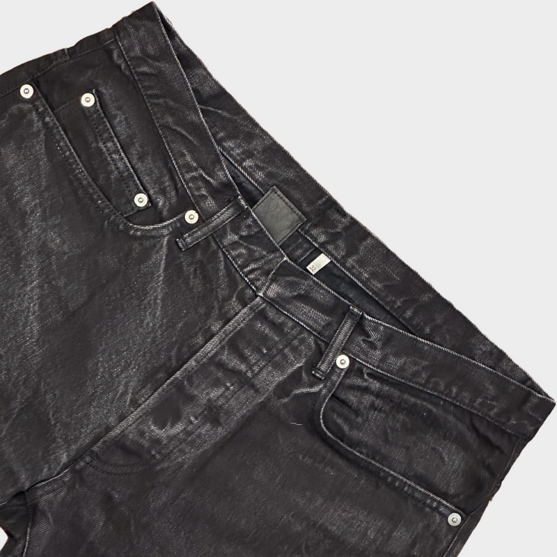 DIOR HOMME men's black cotton jeans