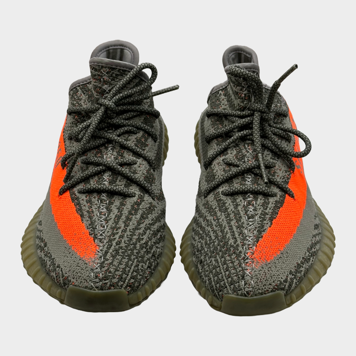 yeezy shoes gray and orange