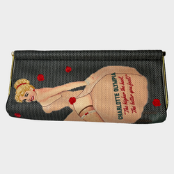 Charlotte Olympia multicoloured silk stockings secret pouch