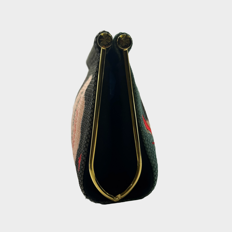 Charlotte Olympia multicoloured silk stockings secret pouch