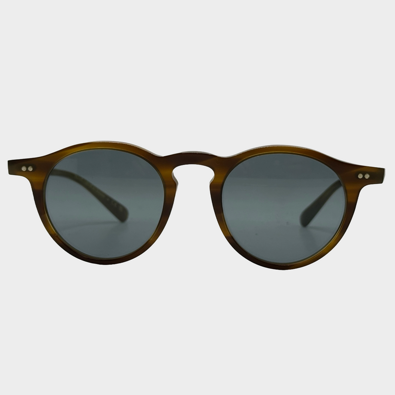 Oliver Peoples men's brown acetate sunglasses