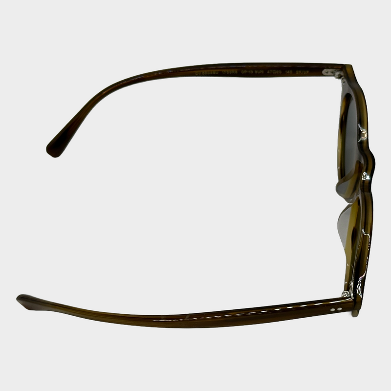Oliver Peoples men's brown acetate sunglasses