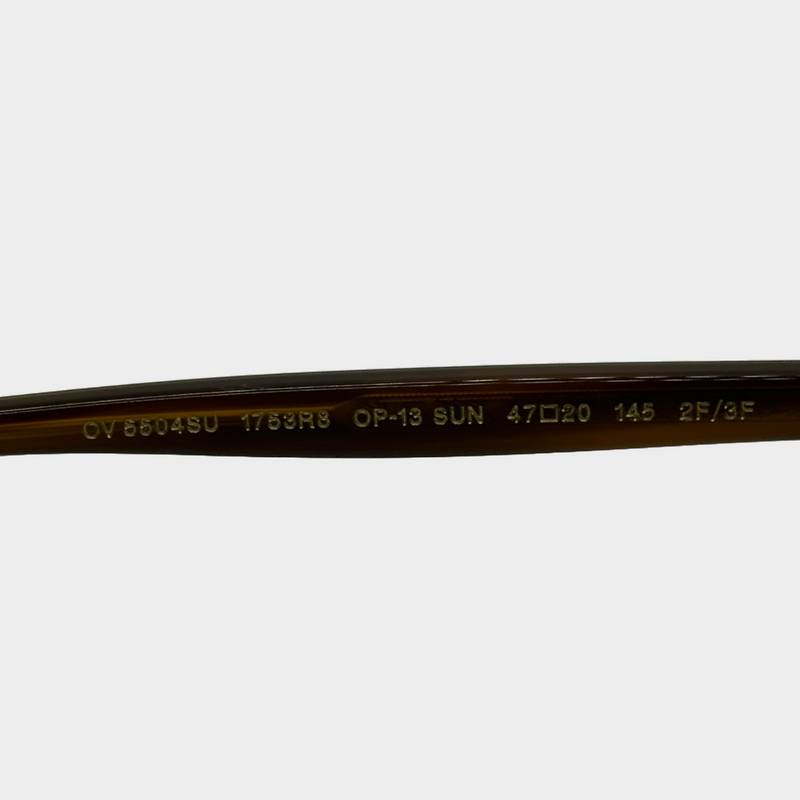 Oliver Peoples men's brown acetate sunglasses