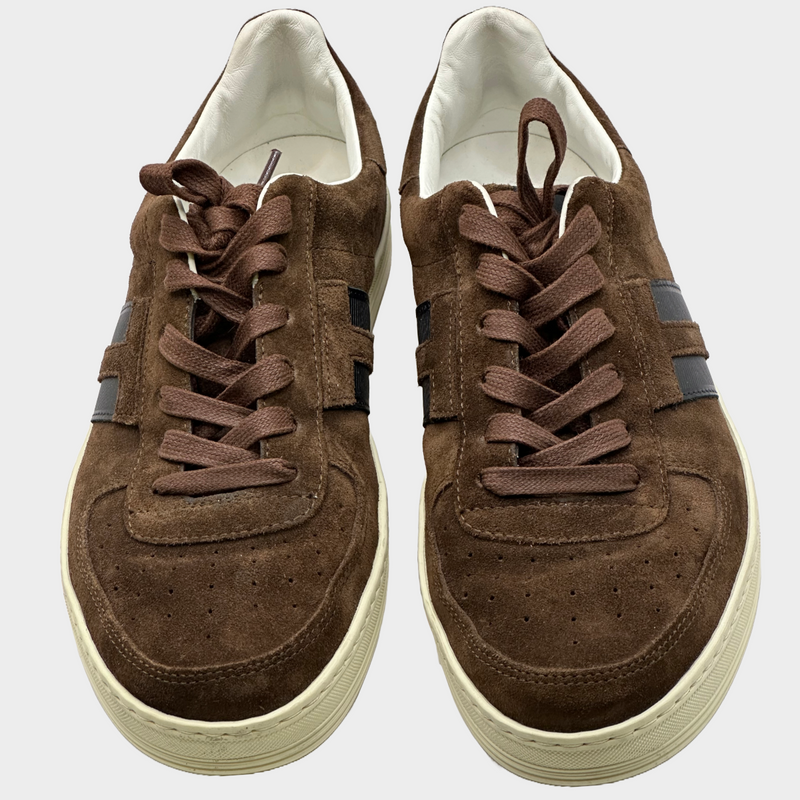 Tom Ford men's brown and black suede trainers