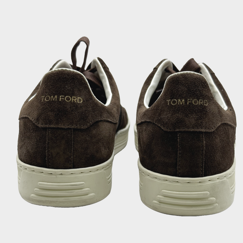 Tom Ford men's brown and black suede trainers