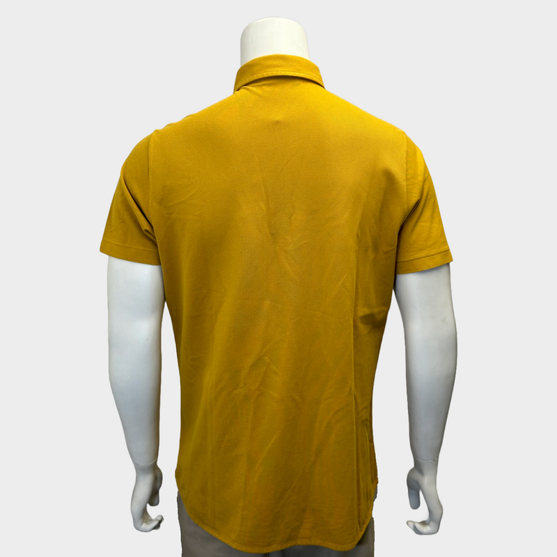 Loro Piana men's yellow cotton polo shirt