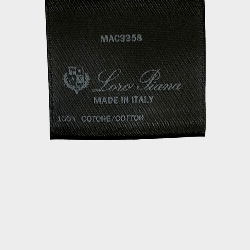 Loro Piana men's yellow cotton polo shirt