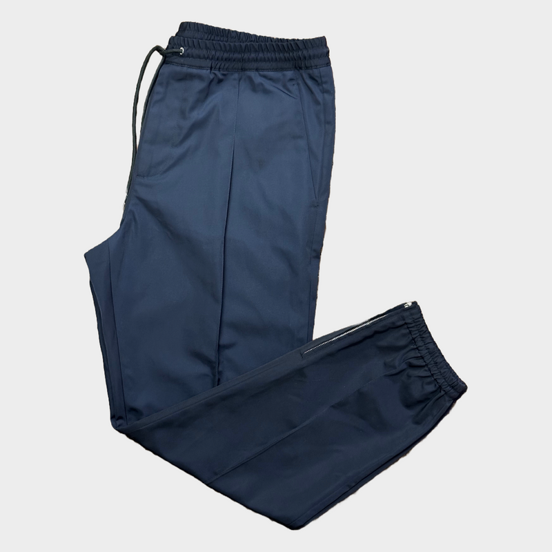 DIOR men's navy nylon elasticated trousers