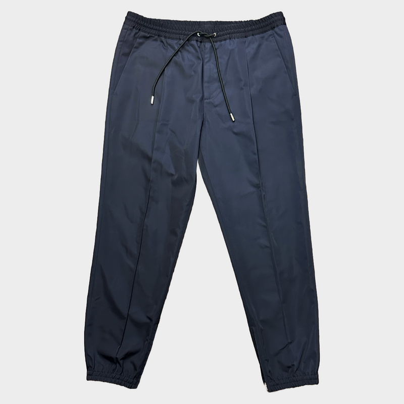 DIOR men's navy nylon elasticated trousers