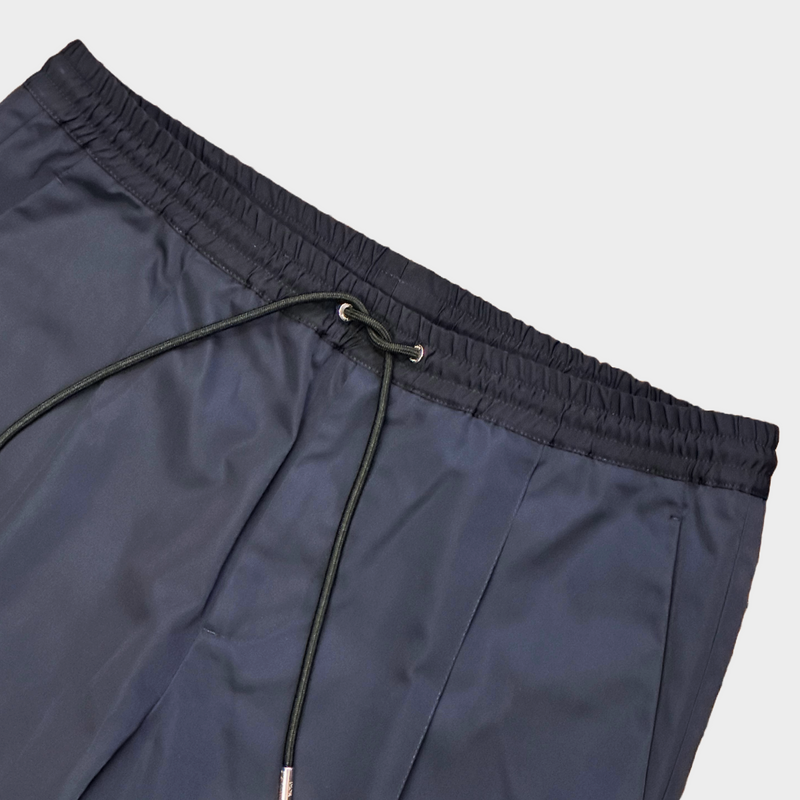 DIOR men's navy nylon elasticated trousers