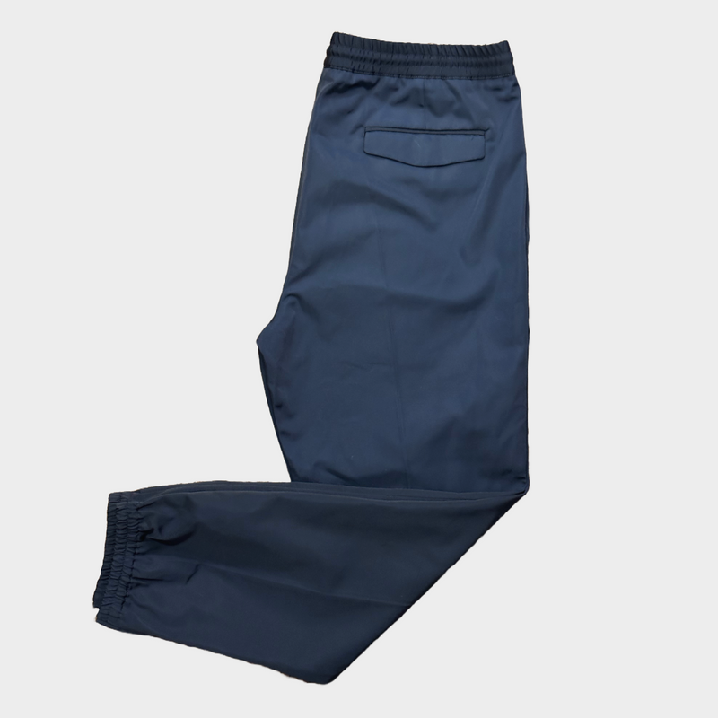 DIOR men's navy nylon elasticated trousers