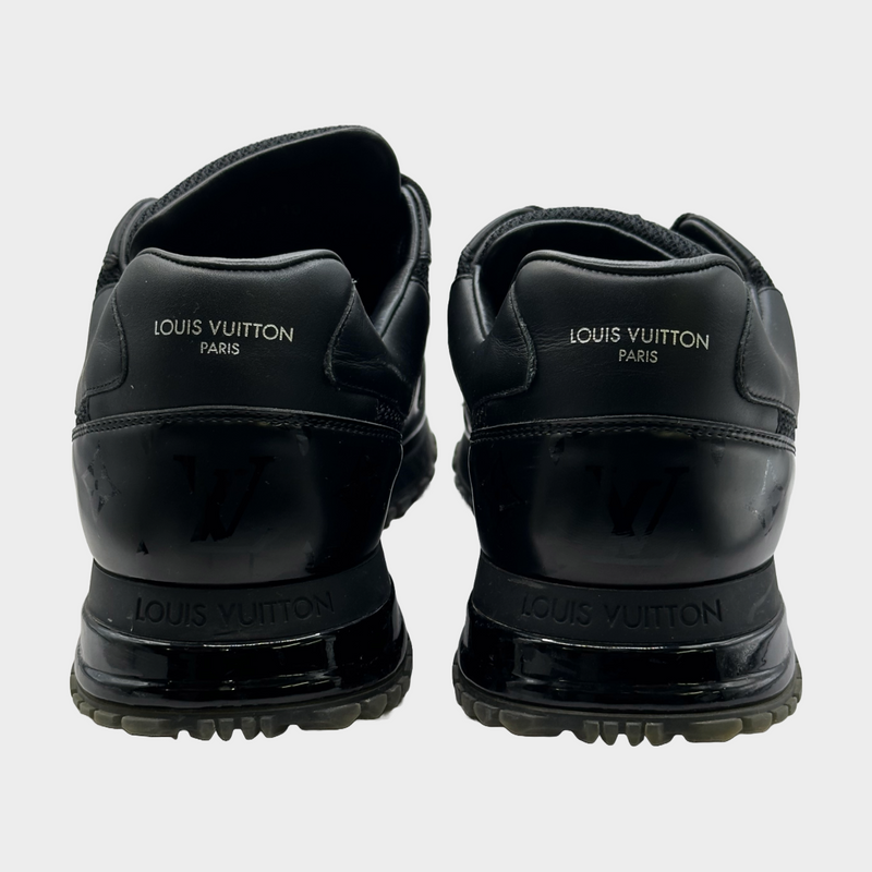 Louis Vuitton men's black monogram trainers