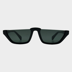 Emporio Armani black and green half rims sunglasses