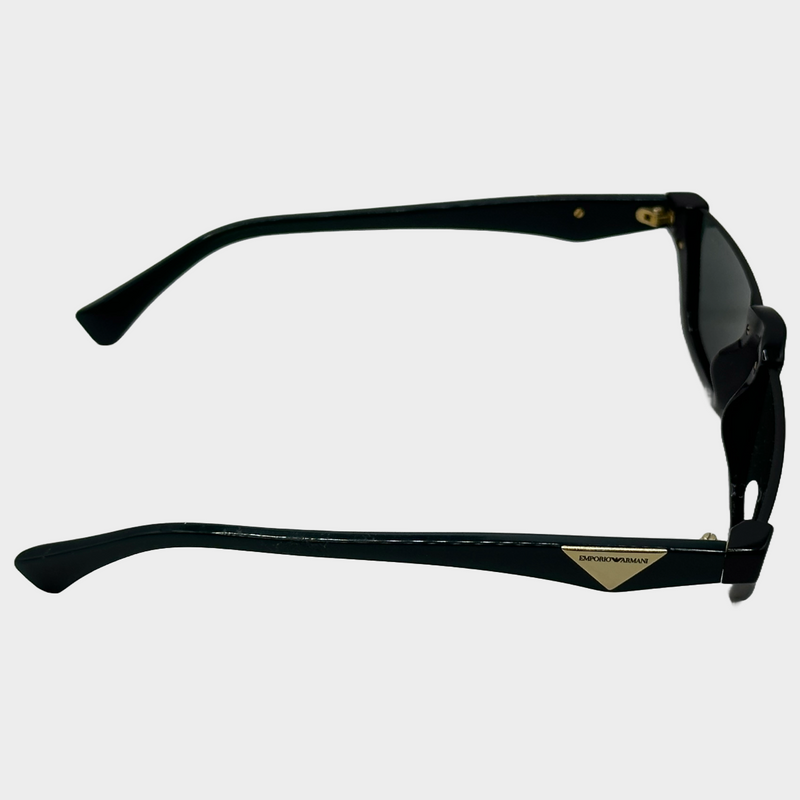 Emporio Armani black and green half rims sunglasses