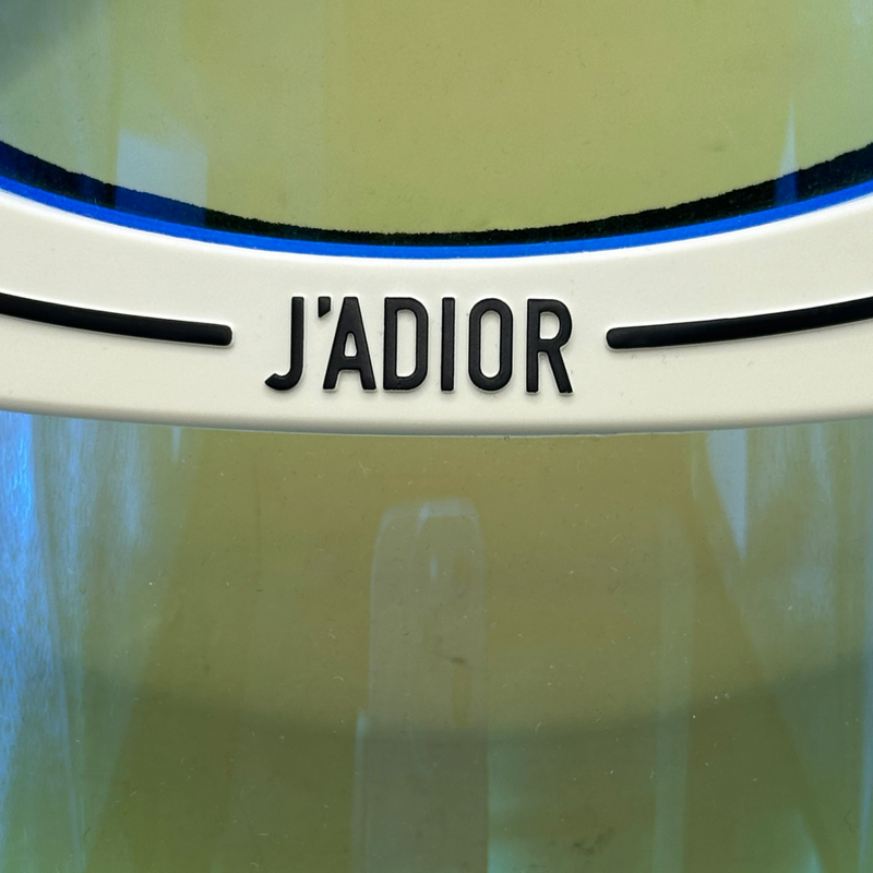 DIOR white and blue J'Adior club 1 oblique visor cap