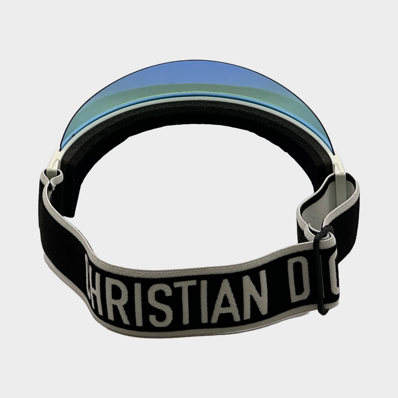 DIOR white and blue J'Adior club 1 oblique visor cap