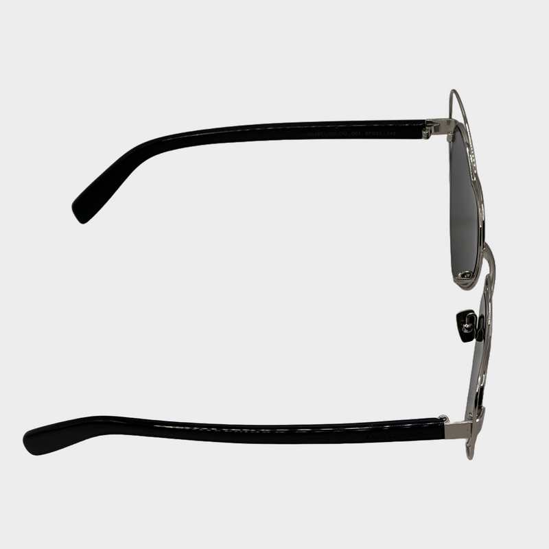 SAINT LAURENT metal mirror heart shape sunglasses
