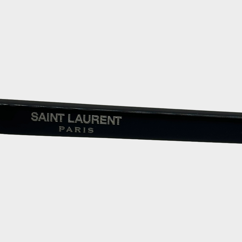 SAINT LAURENT metal mirror heart shape sunglasses