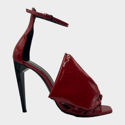 Saint Laurent red patent leather Freja Bow heels