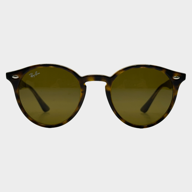 Ray-Ban dark brown tortoiseshell round Havana sunglasses