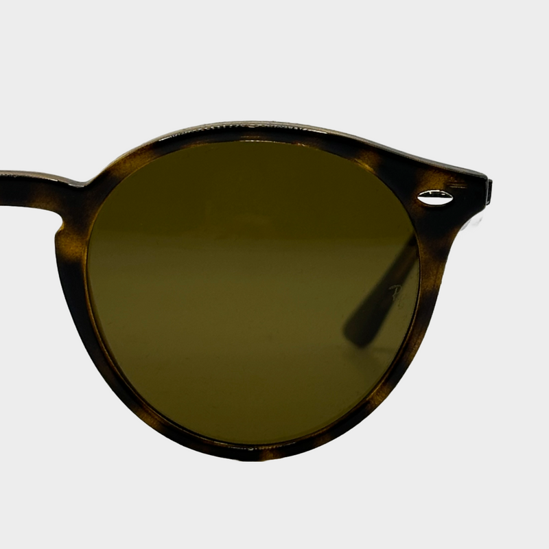 Ray-Ban dark brown tortoiseshell round Havana sunglasses