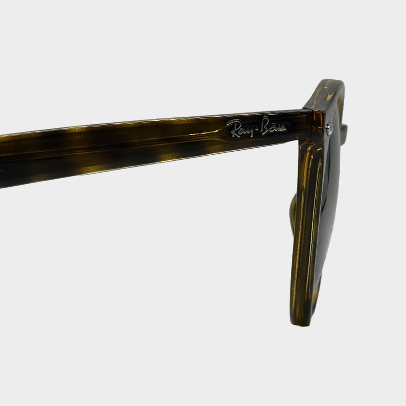 Ray-Ban dark brown tortoiseshell round Havana sunglasses