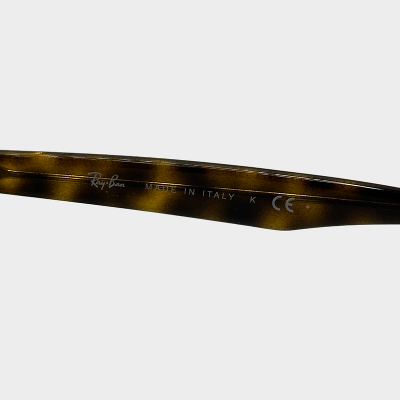 Ray-Ban dark brown tortoiseshell round Havana sunglasses