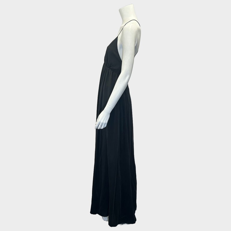 Zimmermann women's black silk Petticoat maxi dress