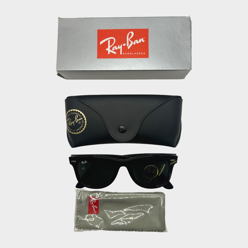 Ray Ban unisex black wayfarer sunglasses