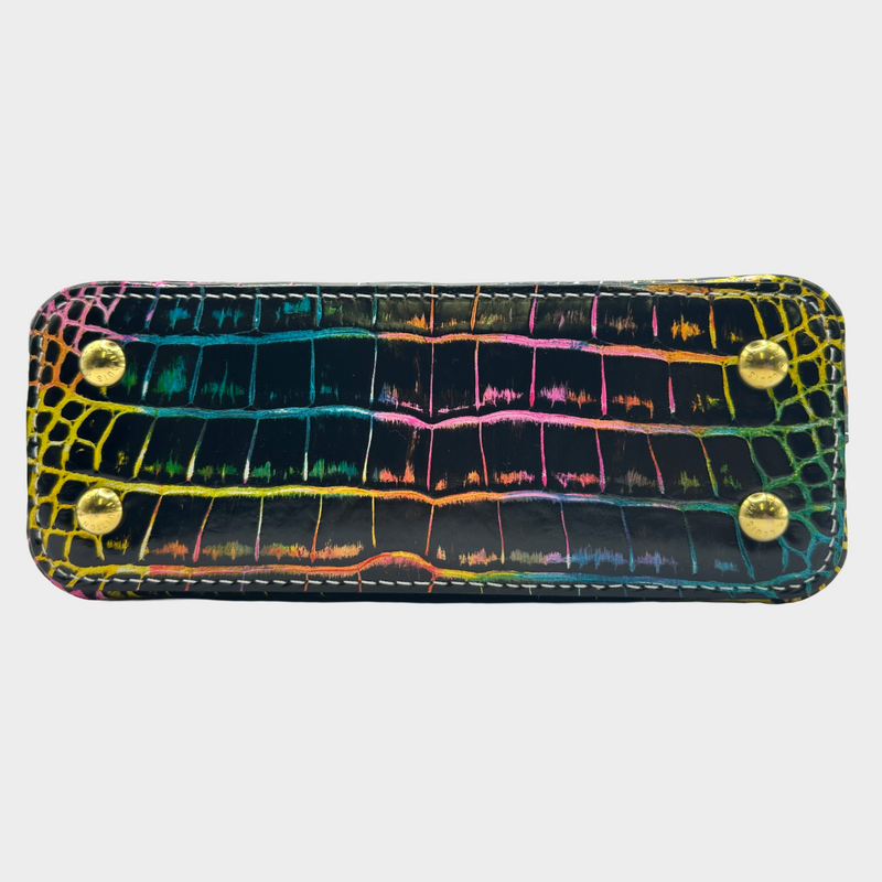 Louis Vuitton multicoloured rainbow crocodile Capucines mini handbag