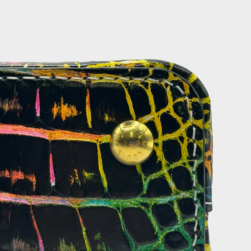 Louis Vuitton multicoloured rainbow crocodile Capucines mini handbag