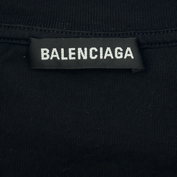 BALENCIAGA レインボーロゴ プリント Tシャツ ブラック Balenciaga - Black Rainbow Logo T-Shirt | Childrensalon Outlet