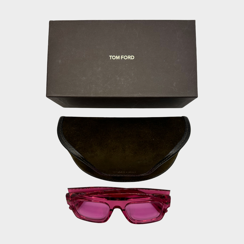 Tom Ford men's pink Fausto sunglasses