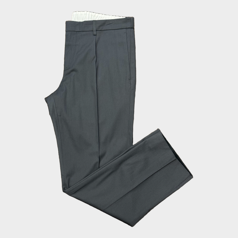 Loro Piana men's grey cotton elasticated trousers