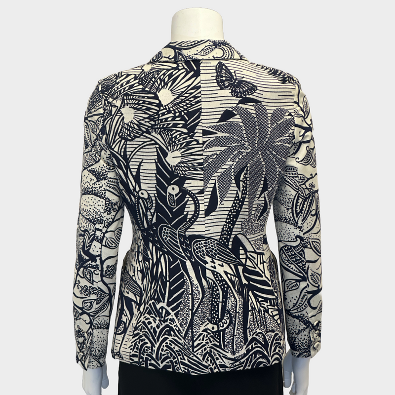 Christian Dior women’s blue and white butterfly print cotton jacket