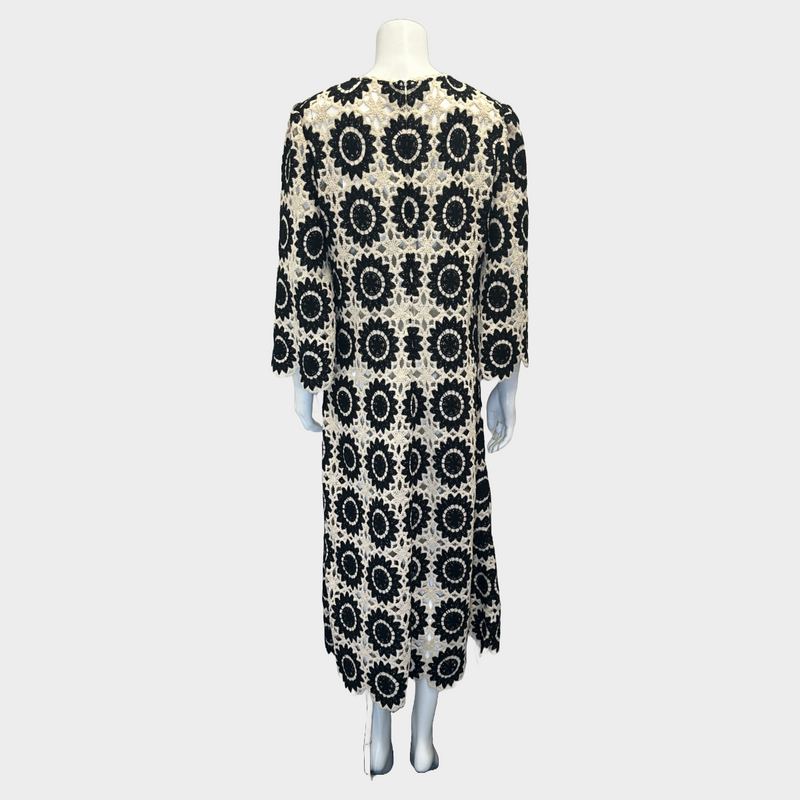 Zimmermann black and ecru crochet Ginger dress