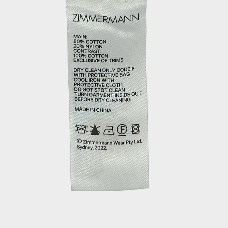 Zimmermann black and ecru crochet Ginger dress