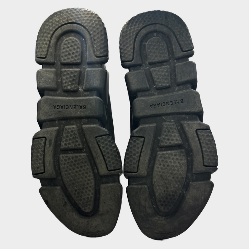 Balenciaga men's black stretch sock trainers