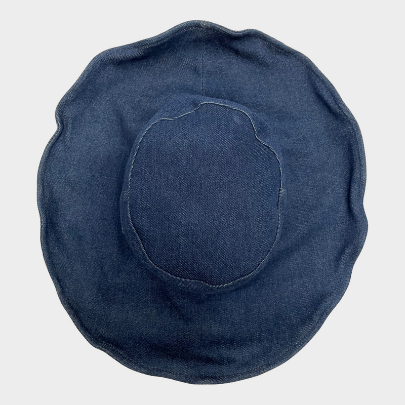Borsalino men's blue denim bucket hat