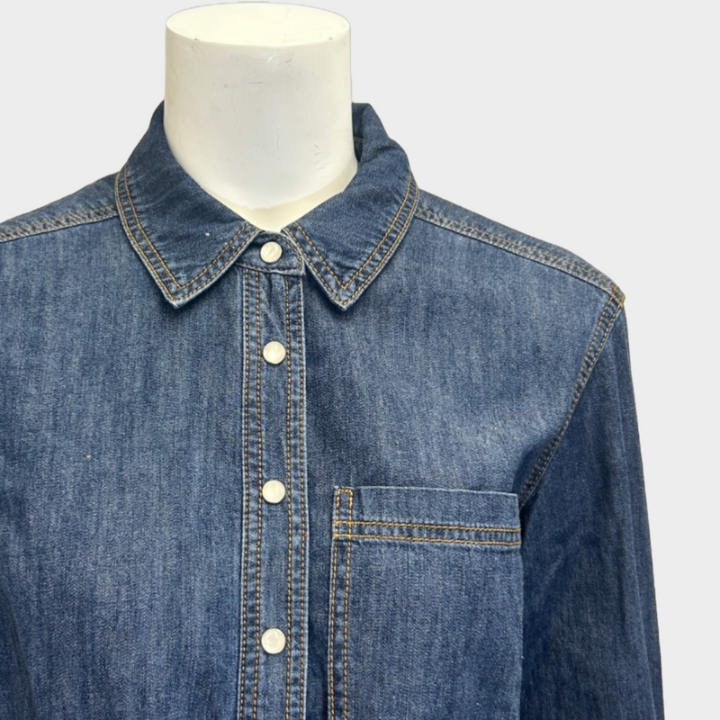 Veronica Beard blue denim  shirt-style dress