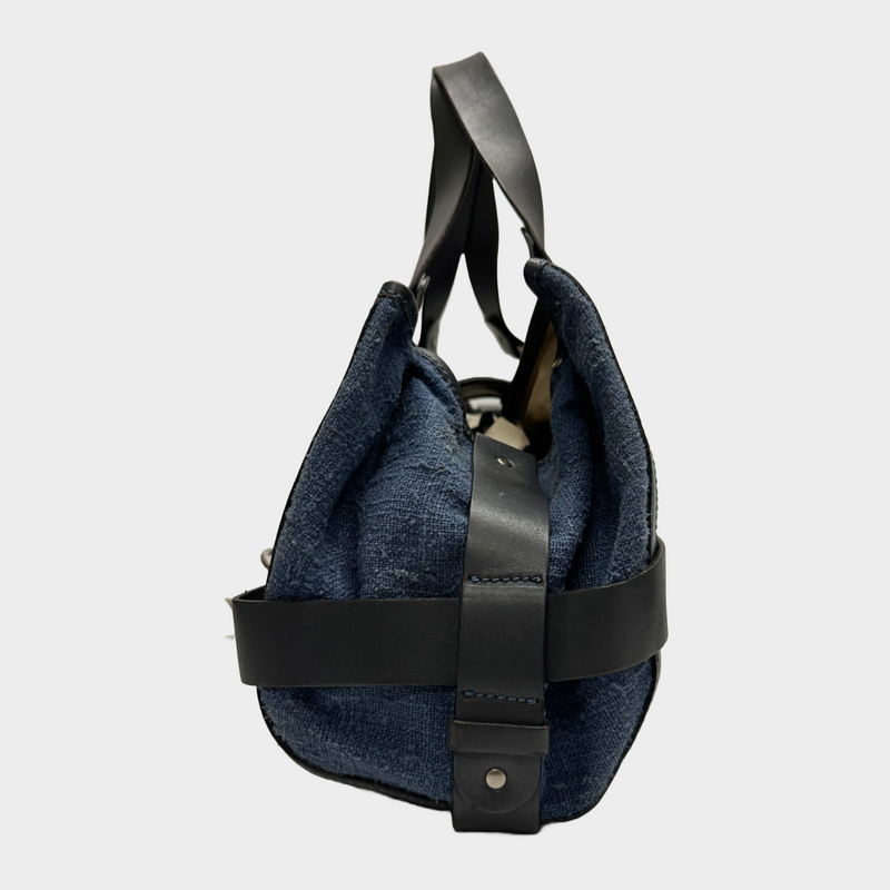Chloe women's blue leather/denim vintage Kerala handbag