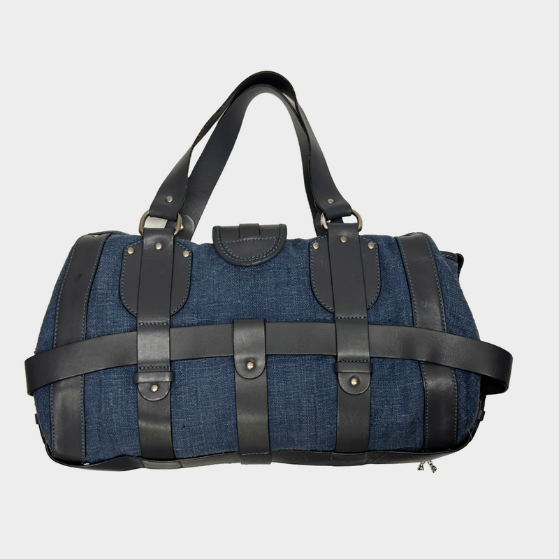Chloe women's blue leather/denim vintage Kerala handbag
