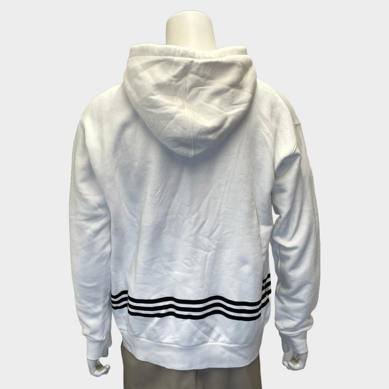 Gucci x Adidas men's white cotton Speculum Majus logo hoodie