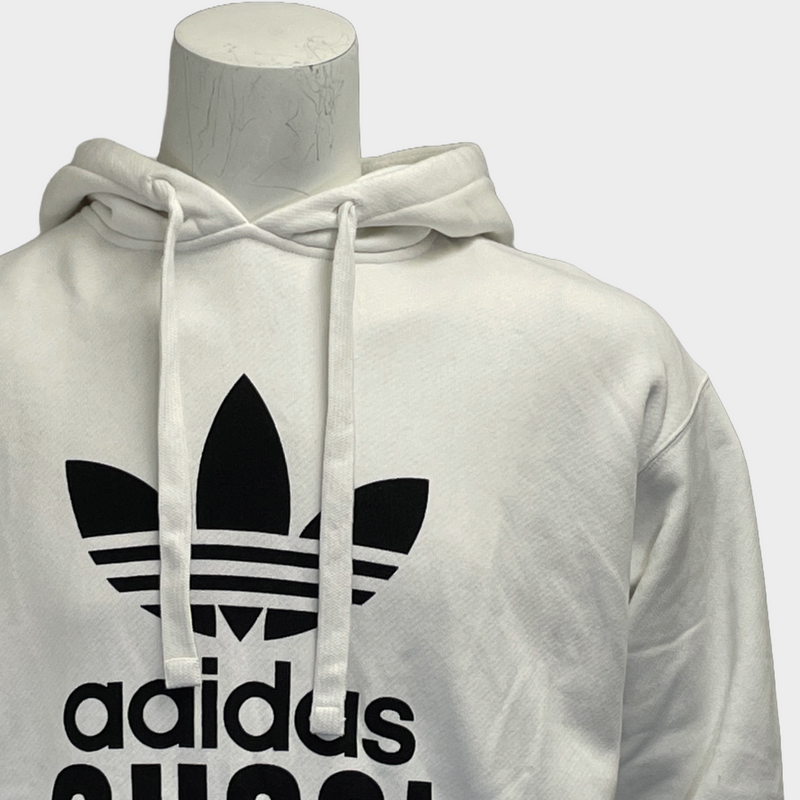 Gucci x Adidas men's white cotton Speculum Majus logo hoodie