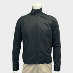 Louis Vuitton men's black anthracite cotton zip-up windbreaker jacket