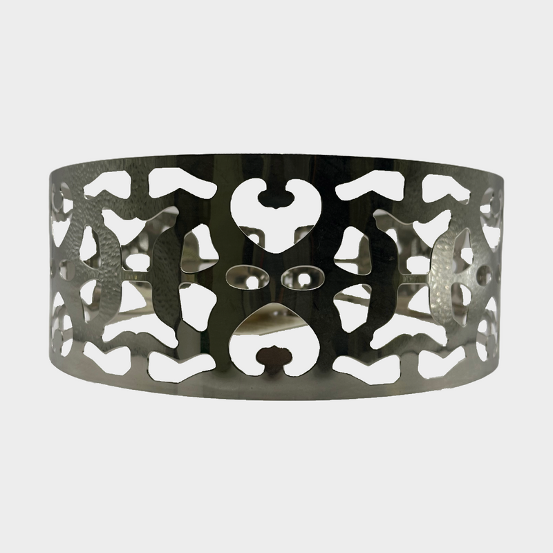 Spina women's silver metal laser cut corset belt