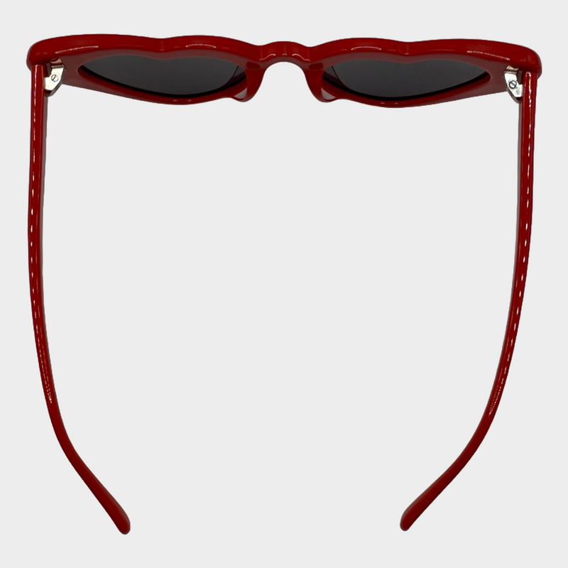 Takesh women's red heart-shaped sunglasses