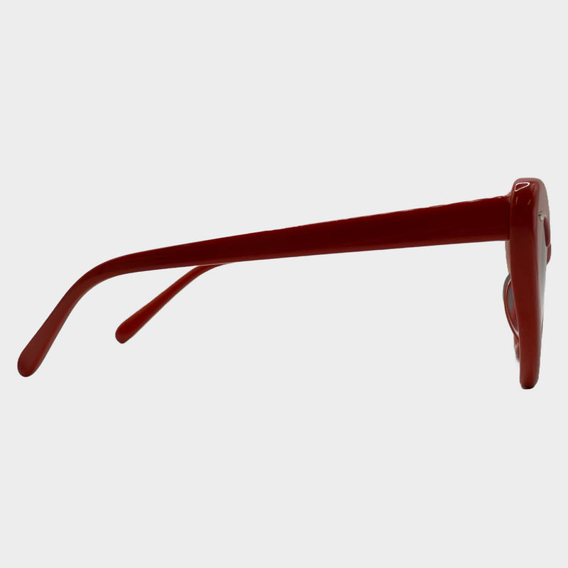 Takesh women's red heart-shaped sunglasses
